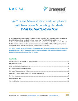 SAP® Lease Administration and Compliance with New Lease Accounting Standards
