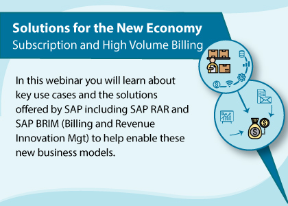 Solutions for the New Economy – Subscription and High Volume Billing Webinar