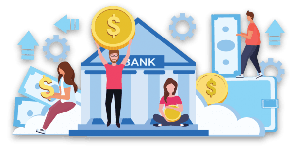 Banking and Bank Management Assessment Banner Vector